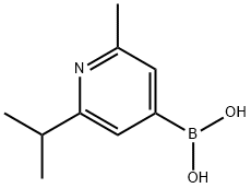 2-Methyl-6-(iso-propyl)pyridine-4-boronic acid Structure
