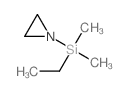 Aziridin-1-yl-ethyl-dimethyl-silane Structure