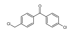 4-chloro-4'-(chloromethyl)benzophenone结构式
