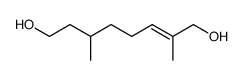(E)-2,6-dimethyl-oct-2-ene-1,8-diol Structure