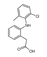 [2-(2-Chloro-6-methylanilino)phenyl]acetic acid structure