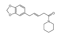 5-(1,3-benzodioxol-5-yl)-1-piperidin-1-ylpent-3-en-1-one Structure