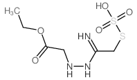 Acetic acid,2-[2-[1-imino-2-(sulfothio)ethyl]hydrazinyl]-, 1-ethyl ester structure