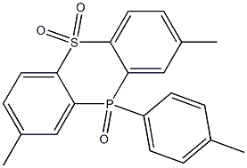 2,8-Dimethyl-10-p-tolyl-10H-phenothiaphosphine 5,5,10-trioxide结构式