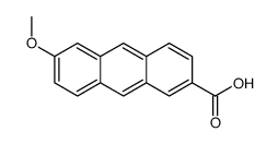6-methoxyanthracene-2-carboxylic acid Structure