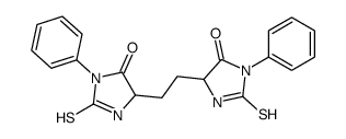 5-[2-(5-oxo-1-phenyl-2-sulfanylideneimidazolidin-4-yl)ethyl]-3-phenyl-2-sulfanylideneimidazolidin-4-one Structure