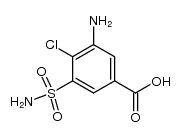 3-sulphamoyl-4-chloro-5-aminobenzoic acid结构式