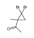 1-Acetyl-2,2-dibromo-1-methylcyclopropane structure