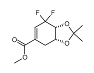 methyl (3aR,7aR)-7,7-difluoro-2,2-dimethyl-3a,4,7,7a-tetrahydrobenzo[d][1,3]dioxole-5-carboxylate Structure