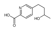 5-(3-Hydroxybutyl)-2-pyridinecarboxylic acid structure
