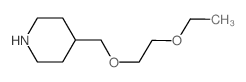 4-[(2-Ethoxyethoxy)methyl]piperidine structure