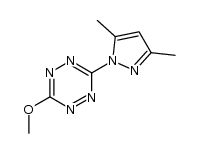 3-(3,5-dimethyl-1H-pyrazol-1-yl)-6-methoxy-1,2,4,5-tetrazine结构式