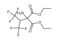 2-Amino-2-hexafluorisopropyl-malonsaeure-diaethylester Structure