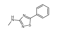 3-methylamino-5-phenyl-1,2,4-thiadiazole Structure