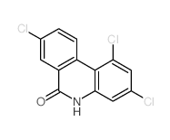 6(5H)-Phenanthridinone,1,3,8-trichloro- Structure