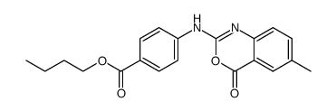 2-(4-Butoxycarbonylphenylamino)-6-methyl-4H-3,1-benzoxazin-4-one Structure