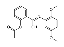 2-(2,5-dimethoxyphenylcarbamoyl)phenyl acetate structure