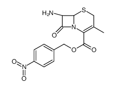 p-nitrobenzyl (6R-trans)-7-amino-3-methyl-8-oxo-5-thia-1-azabicyclo[4.2.0]oct-2-ene-2-carboxylate Structure