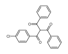 2-benzoyl-1-(4-chloro-phenyl)-3-phenyl-propane-1,3-dione结构式