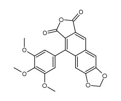 6,7-methylenedioxy-1-(3,4,5-trimethoxyphenyl)naphthoic anhydride结构式