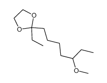 2-Ethyl-2-(5-methoxyheptyl)-1,3-dioxolane结构式