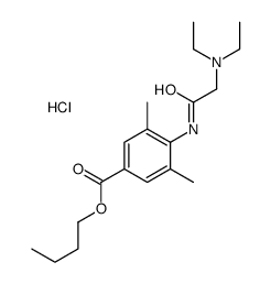 [2-(4-butoxycarbonyl-2,6-dimethylanilino)-2-oxoethyl]-diethylazanium,chloride Structure