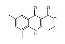 4-HYDROXY-6,8-DIMETHYLQUINOLINE-3-CARBOXYLICETHYLESTER structure