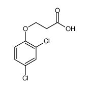 3-(2,4-Dichlorophenoxy)propanoic acid结构式