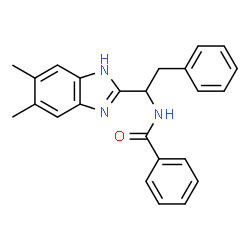 N-[1-(5,6-DIMETHYL-1H-1,3-BENZIMIDAZOL-2-YL)-2-PHENYLETHYL]BENZENECARBOXAMIDE picture