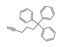 5,5,5-triphenylpentanenitrile Structure