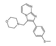 2-[4-(Methylthio)phenyl]-3-(morpholinomethyl)imidazo[1,2-a]pyrimidine Structure