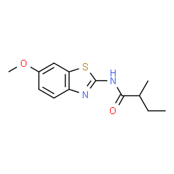 N-(6-Methoxy-1,3-benzothiazol-2-yl)-2-methylbutanamide Structure