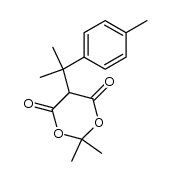 5-(2-p-tolylpropane)-(2,2)-dimethyl-(1,3)-dioxane-4,6-dione Structure