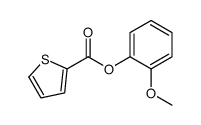 (2-methoxyphenyl) thiophene-2-carboxylate结构式