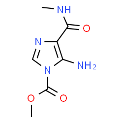 1H-Imidazole-1-carboxylicacid,5-amino-4-[(methylamino)carbonyl]-,methyl结构式