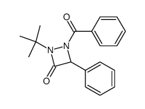1-Benzoyl-2-(1,1-dimethylethyl)-4-phenyl-1,2-diazetidin-3-one structure