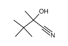 2-hydroxy-2,3,3-trimethyl-butyronitrile结构式