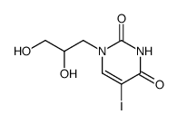 5-iodo-1-(2,3-dihydroxypropyl)uracil结构式