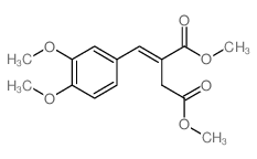 dimethyl 2-[(3,4-dimethoxyphenyl)methylidene]butanedioate Structure