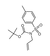 N-allyl-N-tert-butoxycarbonyl-p-toluenesulfonamide结构式