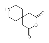 3-oxa-9-azaspiro[5.5]undecane-2,4-dione结构式