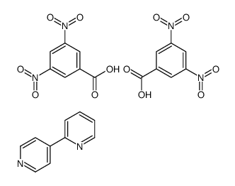 3,5-dinitrobenzoic acid,2-pyridin-4-ylpyridine Structure