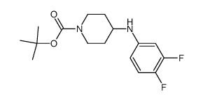 1-BOC-4-[(3,4-DIFLUOROPHENYL)AMINO]-PIPERIDINE Structure