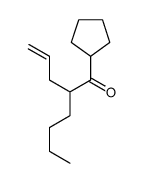 1-cyclopentyl-2-prop-2-enylhexan-1-one结构式