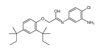 N-(3-amino-4-chlorophenyl)-2-(2,4-di-tert-pentylphenoxy)acetamide结构式