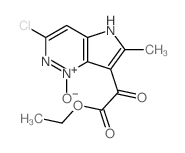 5H-Pyrrolo[3,2-c]pyridazine-7-aceticacid, 3-chloro-6-methyl-a-oxo-, ethyl ester, 1-oxide Structure