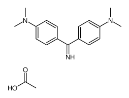4,4'-carbonimidoylbis[N,N-dimethylaniline] acetate structure