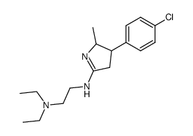 N'-[4-(4-Chloro-phenyl)-5-methyl-4,5-dihydro-3H-pyrrol-2-yl]-N,N-diethyl-ethane-1,2-diamine结构式