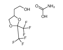 2-[2,2-bis(trifluoromethyl)-1,3-dioxolan-4-yl]ethanol,carbamic acid Structure
