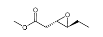 (+/-)-methyl trans-3,4-epoxyhexanoate Structure